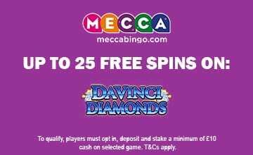 mecca bingo free spins code today|Free Spins Drop .